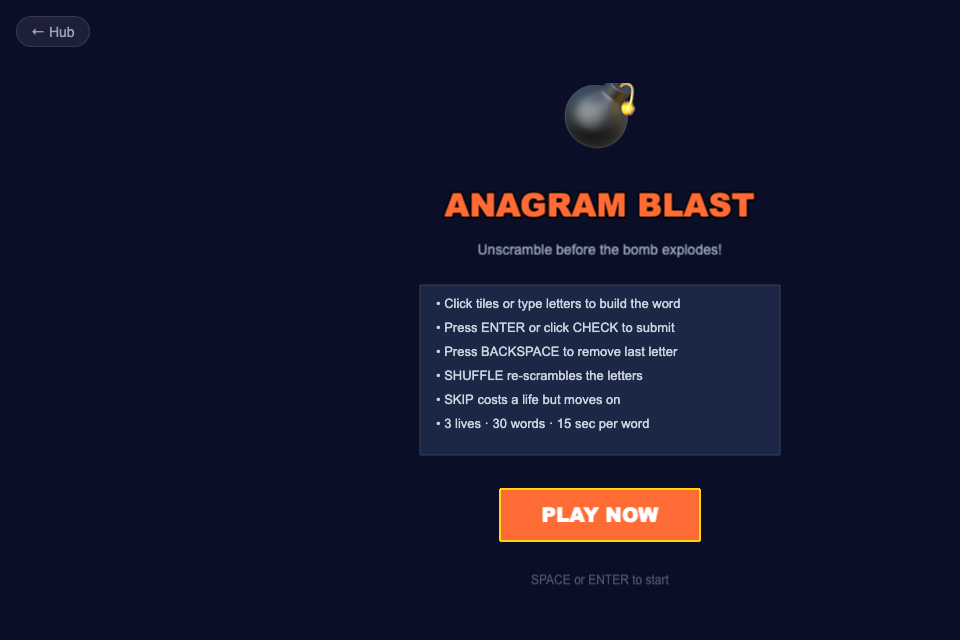 Anagram Blast