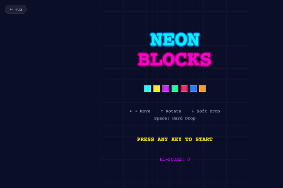 Neon Blocks