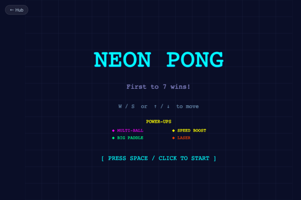 Neon Pong