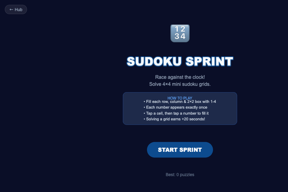 Sudoku Sprint